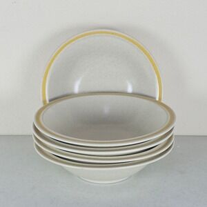 SET OF 5 Hearthside Garden Festival 6-3/4" Rim Cereal Soup Bowls; Japan